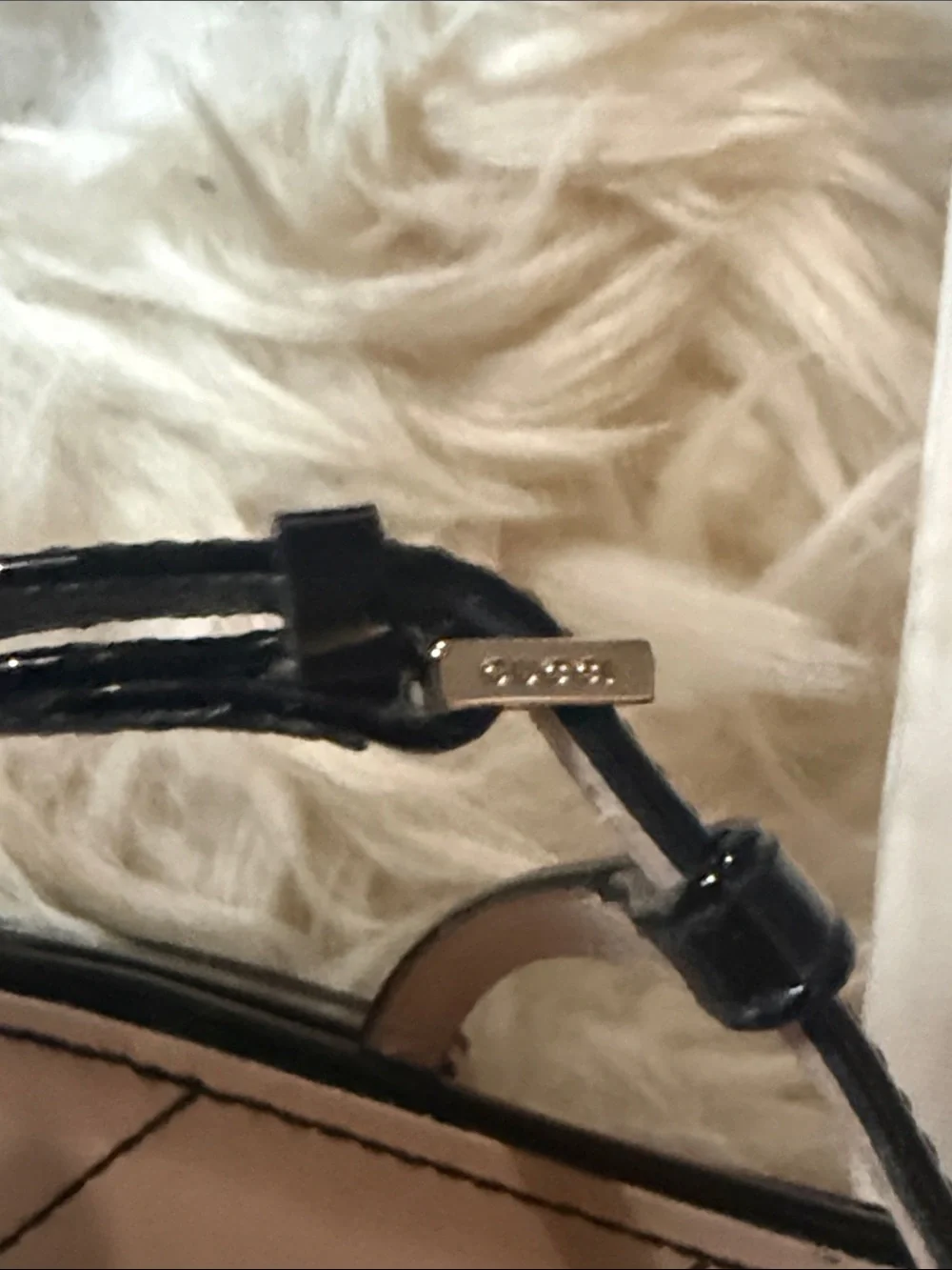 Gucci Black Patent Leather T-Strap Mules